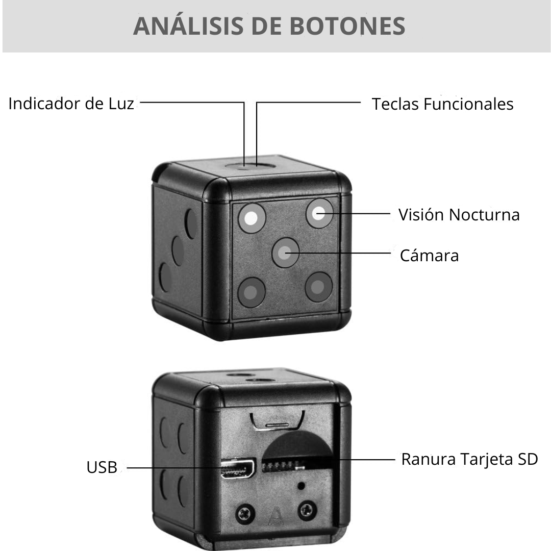 Minicámara Espía en Forma de Dado